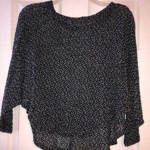 Urban Outfitters Black and Grey Cropped Sweater